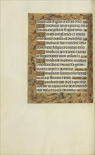 Decorated Text Page; Ghent, Belgium; about 1510 - 1520; Tempera colors, gold, and ink on parchment; Leaf: 23.2 × 16.7 cm