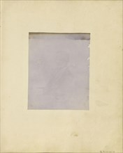 Profile portrait of a Seated Man; British, active India about 1843; England; 1843 - 1845; Salted paper print from a paper
