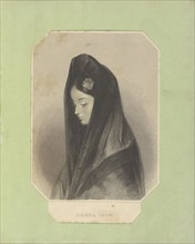 Donna Inez; Frederick Christian Lewis, Jr., English, 1813 - 1875, England; 1843 - 1845; Engraving; 15.5 x 11.7 cm