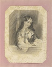Leila; Fanny Corbeaux, Henry Thomas Ryall; England; 1843 - 1845; Engraving; 14.7 x 11.3 cm, 5 13,16 x 4 7,16 in
