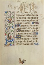Decorated Text Page; Nicolas Spierinc, Flemish, active 1455 - 1499, Antwerp, illuminated, Belgium; about 1471; Tempera colors