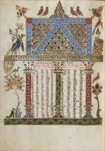 Canon Table Page; Malnazar, Armenian, active about 1630s, and Aghap'ir, Armenian, active about 1630s, Isfahan, Persia; 1637