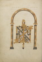 Decorated Monogram IN; or Reichenau, Germany; late 10th century; Tempera colors, gold paint, silver paint, and ink on parchment