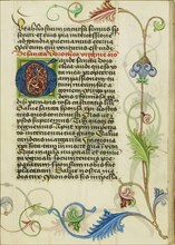 Decorated Initial G; Workshop of Valentine Noh, Bohemian, active 1470s, Prague, Bohemia, Czech Republic; about 1470 - 1480