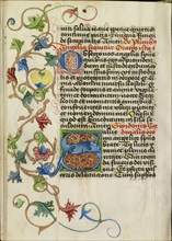 Decorated Initial S; Workshop of Valentine Noh, Bohemian, active 1470s, Prague, Bohemia, Czech Republic; about 1470 - 1480