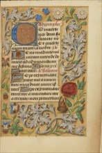 Decorated Initial C; Bruges, Belgium; about 1480 - 1485 ?; Tempera colors and gold on parchment; Leaf: 20.5 x 14.8 cm