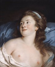 Head of a Young Woman; Adélaïde Labille-Guiard, French, 1749 - 1803, 1779; Pastel on paper; 54.6 × 44.5 cm