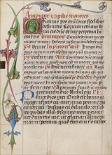 Inhabited Initial O; or Vienna, Austria; about 1485; Tempera colors, gold leaf, and ink on parchment; Leaf: 17.6 x 13 cm