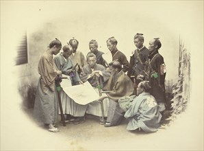 Satsuma's General; Felice Beato, 1832 - 1909, Japan; 1866 - 1867; Hand-colored Albumen silver print
