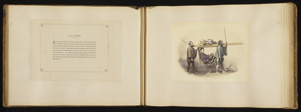 Kango Bearers; Felice Beato, 1832 - 1909, Japan; 1866 - 1867; Hand-colored Albumen silver print