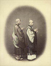 Priests or Zen Shu; Felice Beato, 1832 - 1909, Japan; 1866 - 1867; Hand-colored Albumen silver print