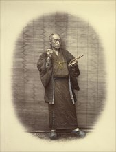 Our Chief Artist; Felice Beato, 1832 - 1909, Japan; 1866 - 1867; Hand-colored Albumen silver print
