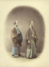 Samourai or Two Sworded Class; Felice Beato, 1832 - 1909, Japan; 1866 - 1867; Hand-colored Albumen silver