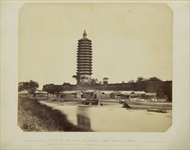 Tung Choon Pagoda; Felice Beato, 1832 - 1909, Hong Kong; September 23, 1860; Albumen silver print