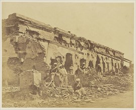 General Wheeler's Entrenchment At Cawnpore; Felice Beato, 1832 - 1909, India; 1858; Albumen silver print