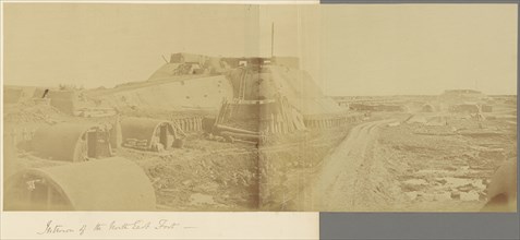 Interior of the North East Fort; Felice Beato, 1832 - 1909, China; 1860; Albumen silver print