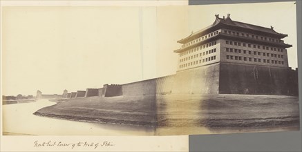 North East Corner of the Wall of Peking; Felice Beato, 1832 - 1909, China; 1860; Albumen silver print
