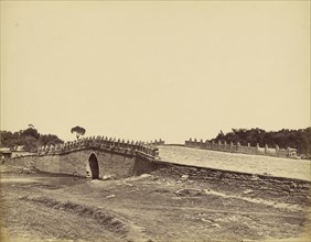 The Bridge of Paletchow Showing the Grand Paved Road Between Peking and Tongchow; Felice Beato, 1832 - 1909