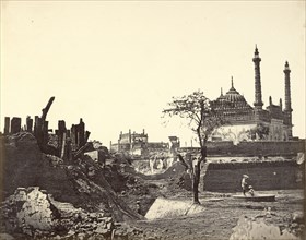 Battery near the Begum Kotie. Second Attack of Sir Colin Campbell in March, 1858; Felice Beato, 1832 - 1909