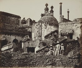 The Mine in the Chattar Manzil, Exploded by the Enemy at the First Attack of General Henry Havelock; Felice Beato English