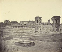 General View in the Residency; Felice Beato, 1832 - 1909, Henry Hering, 1814 - 1893, India; 1858