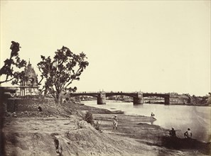 The Iron Bridge; Felice Beato, 1832 - 1909, Henry Hering, 1814 - 1893, India; 1858 - 1862