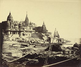 Sacred Temple of Benares from the River Side; Felice Beato, 1832 - 1909, Henry Hering, 1814