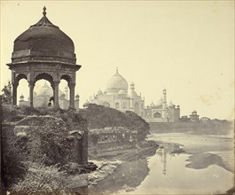 The Taj Mahal from the East; Felice Beato, 1832 - 1909, Henry Hering, 1814 - 1893, India