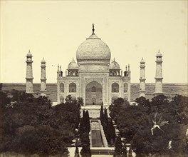The Taj Mahal from the Entrance Gateway; Felice Beato, 1832 - 1909, Henry Hering, 1814 - 1893