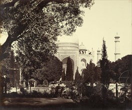 The Taj Mahal from the Fountains; Felice Beato, 1832 - 1909, Henry Hering, 1814 - 1893, India