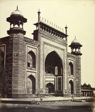 The Gateway of the Taj Mahal; Felice Beato, 1832 - 1909, Henry Hering, 1814 - 1893, India