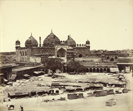 Jama Masjid, Agra; Felice Beato, 1832 - 1909, Henry Hering, 1814 - 1893, India; about April 1859