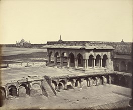 Dewar Khans in the Fort Agra; Felice Beato, 1832 - 1909, Henry Hering, 1814 - 1893, India