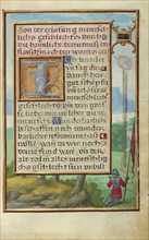 Border with a Scene from the Life of Gideon; Simon Bening, Flemish, about 1483 - 1561, Bruges, Belgium; about 1525 - 1530