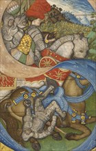 Initial S: The Conversion of Saint Paul; Attributed to Pisanello, Italian, by 1395 - about 1455