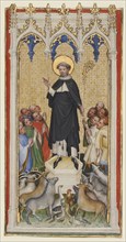 Saint Anthony Abbot Blessing the Animals, the Poor, and the Sick; Master of St. Veronica, German, active about 1395 - 1415