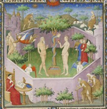 The Story of Adam and Eve; Boucicaut Master, French, active about 1390 - 1430, Paris, France; about 1413 - 1415; Tempera colors