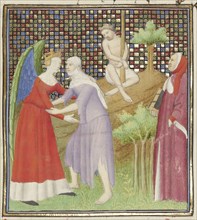 The Struggle between Fortune and Poverty; Boucicaut Master and workshop, French, active about 1390 - 1430, Paris, France