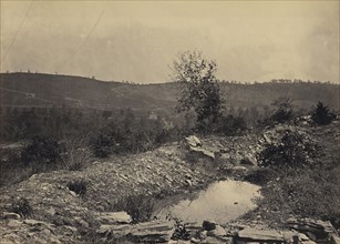 Mission Ridge from Orchard Knob; George N. Barnard, American, 1819 - 1902, New York, United States; negative about 1865; print