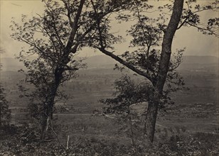 Orchard Knob from Mission Ridge; George N. Barnard, American, 1819 - 1902, New York, United States; negative about 1865; print