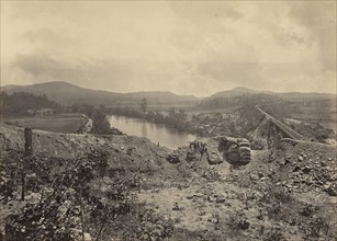 Allatoona from the Etawah; George N. Barnard, American, 1819 - 1902, New York, United States; negative about 1865; print 1866