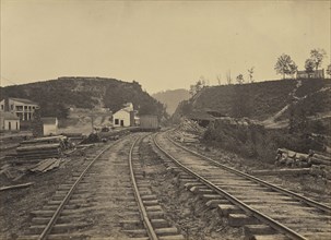 The Allatoona Pass Looking North, Georgia; George N. Barnard, American, 1819 - 1902, New York, United States; negative