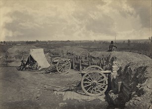 Rebel Works in Front of Atlanta, Ga., No. 4; George N. Barnard, American, 1819 - 1902, New York, United States; negative 1864