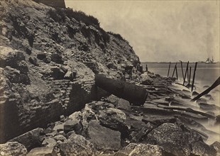 Exterior View of Fort Sumpter; George N. Barnard, American, 1819 - 1902, New York, United States; negative about 1865; print