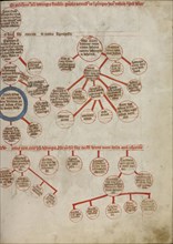 Genealogy; Unknown maker; Silesia, Poland; 1353; Tempera colors, colored washes, and ink on parchment; Leaf: 34.1 x 24.8 cm