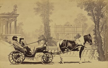 Monsieur Adam Salomon et sa fille; Louis-Jean Delton, French, 1807 - 1891, Paris, France; 1865; Albumen silver print