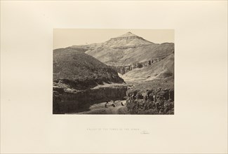Valley of the Tombs of the Kings, Thebes; Francis Frith, English, 1822 - 1898, Thebes, Egypt; about 1857; Albumen silver print