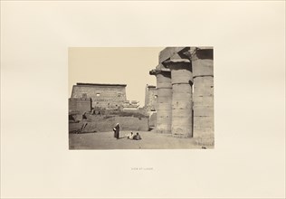 View at Luxor; Francis Frith, English, 1822 - 1898, Luxor, Egypt; about 1857; Albumen silver print