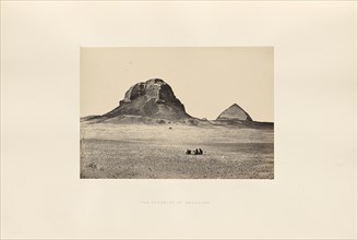 The Pyramids of Dahshoor; Francis Frith, English, 1822 - 1898, Cairo, Egypt; 1858; Albumen silver print