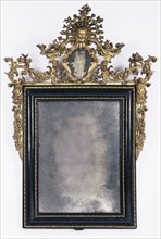 Mirror and Frame; Rome, Lazio, Italy; about 1750 - 1775; Gilt and ebonized pearwood; 206 x 125 cm 81 1,8 x 49 3,16 in